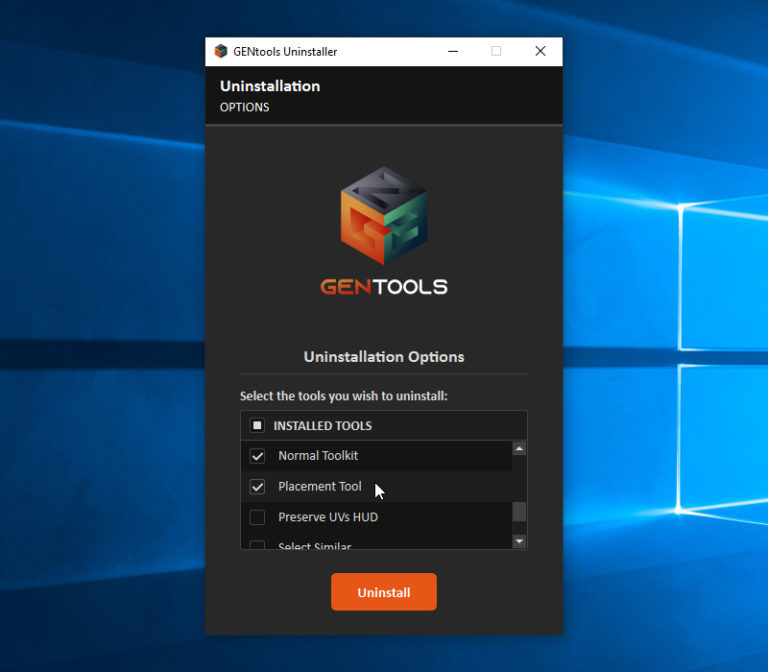 Uninstallation – GENtools