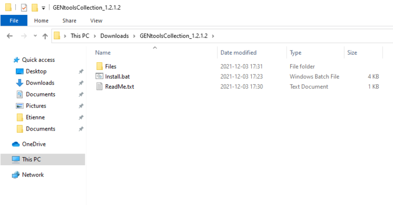 Installation – GENtools